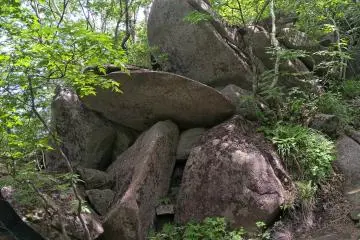 You'll see a lot of these granite rock formations