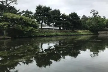 Matsue Castle in the distance