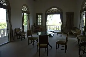 One of the sitting areas inside 