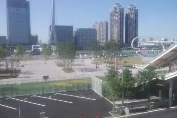 팔레트 타운에서 내다 본 야외