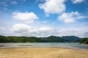 500미터 길이의 하마구리 해변