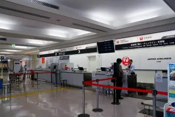 Check-in counter area