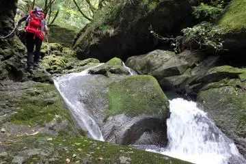 Fast flowing waters are a constant feature in this valley.