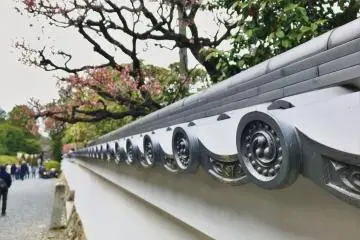 A temple of a thousand years takes a lot to maintain, here is a wall restored to its former glory