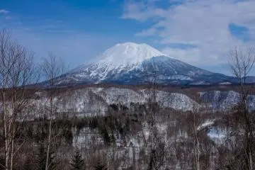 The farmland in the Niseko Village area provides an idyllic setting