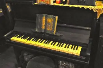 An extremely old piano