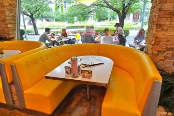 Moon Cafe booth seating