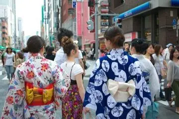 Yukata are a popular fashion for summer