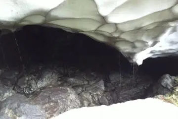 Snow pack melting aaway