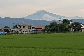 Mt. Chokai seen fron Yokote, Akita