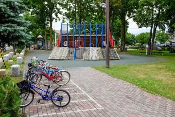 The park is popular with children who often visit after school.