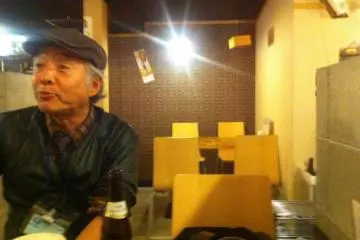 Relaxing over a beer
