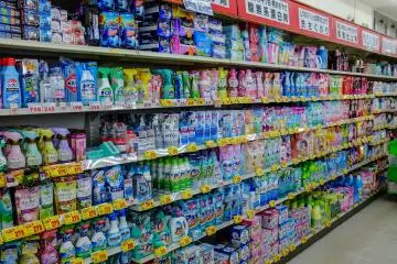There is a huge range of everyday beauty, laundry, and sanitary products