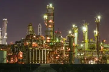 四日市コンビナートの工場夜景