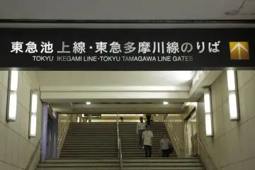 The enterance to Kamata station is right outside the store front