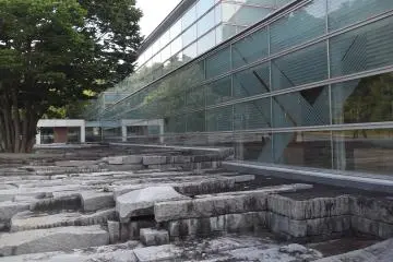 Outside the museum