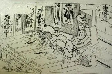Otsu-e has typically been seen as historical documents rather than art - but this exhibition changes that (Photo: <a href="https://en.wikipedia.org/wiki/Otsu-e#/media/File:Otsu-e.jpg" target="_blank" rel="noreferrer noopener nofollow">Public Domain</a>)