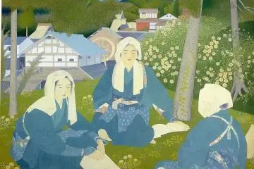 "Oharame" (1927) by Tsuchida Bakusen will be on display