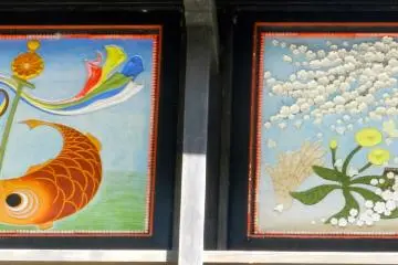 This art was done in a style typical to the region.