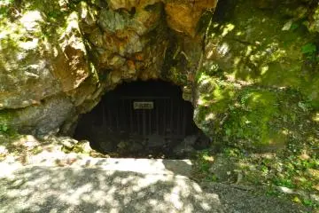 These airholes, made by the miners, were the first signs of the silver mine.