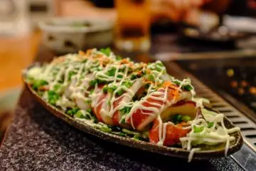 I highly recommend the grilled squid dish. Just as tasty as it looks