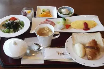 The western style breakfast