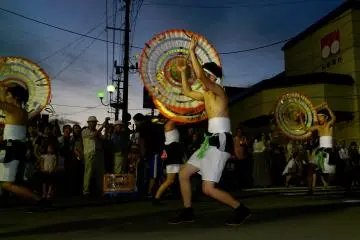 When it got dark, the dancing got wilder.