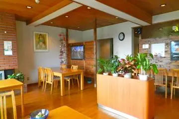 The sunny dining room.