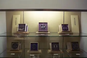 Not only swords were available as one could simply purchase a Tsuba (the swords hand guard). On display were some incredibly ornate examples. (Photo: Jason Carter)