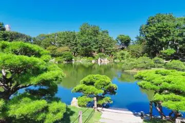 Shukkeien Garden Takuei-chi (Pond of Cleansing Purity)