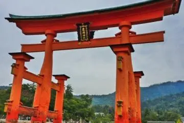 Miyajima Tori gate before restoration began