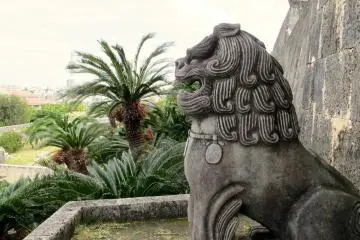 Shisa can be found outside homes, businesses, and even many tourist destinations