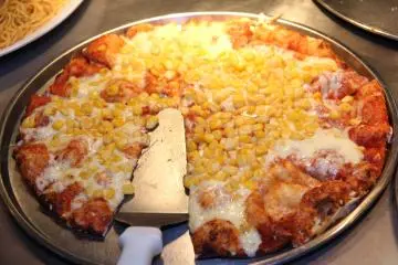 Shakey's has all of the usual varieties of pizza and a few you may not have tried before, like corn pizza