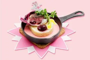 Doremi's steak and cheese doria with a cherry sauce (Photo: Ojamajo Doremi 2020)