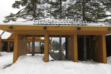 Green Kitchen is even more welcoming in knee deep snow