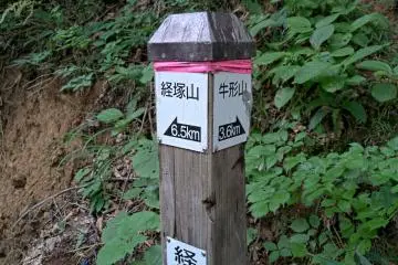 The first fork in the trail