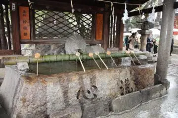 The temizu-sha handwashing basin