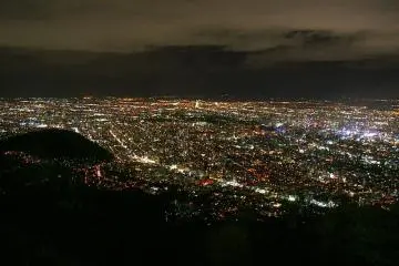 The night view of Sapporo from Mount Moiwa