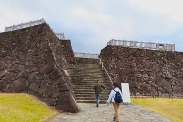 Donjon Base Kofu Castle ruins wall
