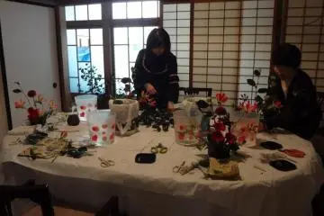 Enjoying the process of "sashibana".