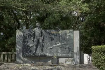 A memorial to a pilot of the Second World War.