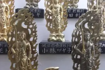 Inside the statue