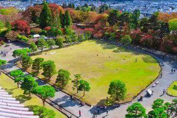 Castle grounds from 5th floor observation tower