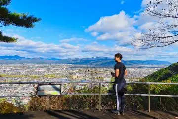 Hiro in deep thought while looking out from Observation Platform Two