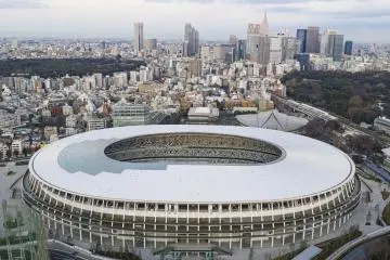 The Japan National Stadium was officially unveiled in December of 2019 (Photo: <a href="https://en.wikipedia.org/wiki/Japan_National_Stadium#/media/File:New_national_stadium_tokyo_1.jpg" target="_blank" rel="noreferrer noopener nofollow">Arne Müseler</a> / <a href="https://creativecommons.org/licenses/by-sa/3.0/deed.en" target="_blank" rel="noreferrer noopener nofollow">CC BY-SA 3.0</a>)