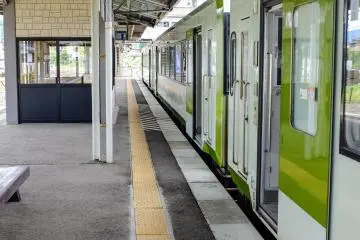 JR East Tono Station services the JR Kamaishi Line for Hanamaki and Kamaishi