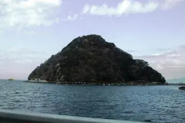 Awa Island (Awashima) as we were approaching by boat.