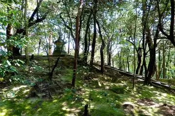 Ganjin's grave is on a mound (backview)