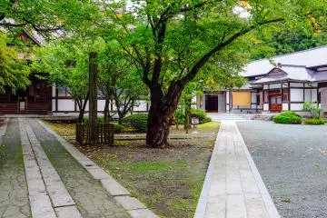 The area of the temple is 7,000 Tsubo (250,000 sq. ft.) and features 30 branch temples