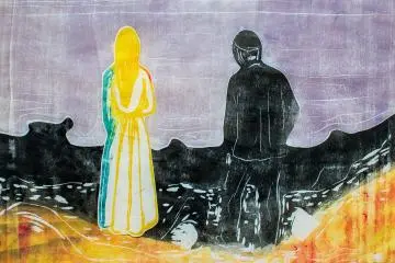 Edvard Munch's "Two People: The Lonely Ones"